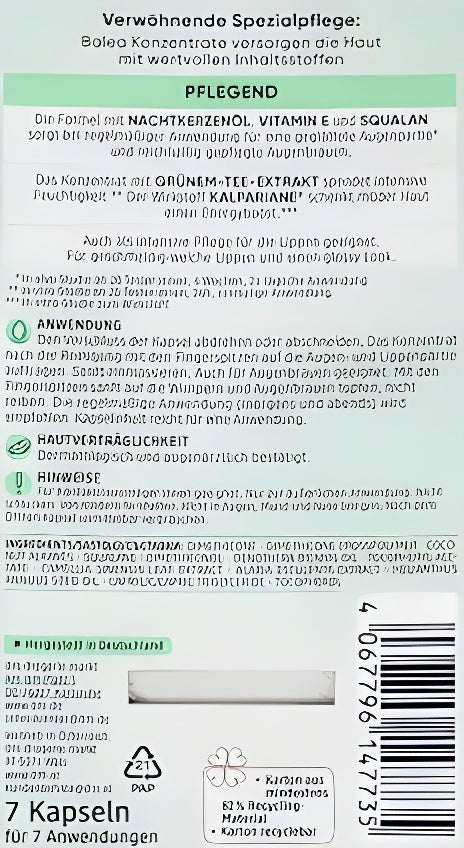 Packaging concentré contour yeux lèvres