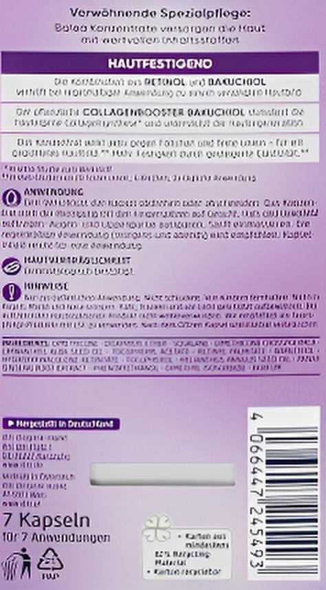 Packaging concentré rétinol anti-rides