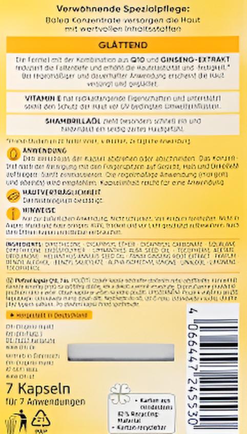 Packaging concentré Q10 coenzyme