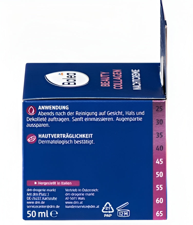 Crème de nuit Beauty Collagen, 50 ml (✨ Produit 100 % allemand d'origine) 12.49 €